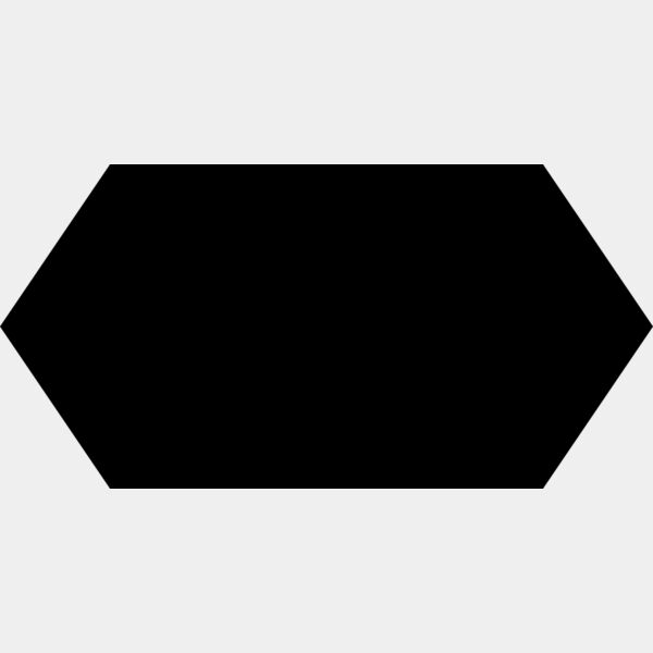 Horizontal Hexagon Label Thumbnail