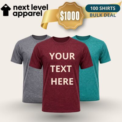 100 Shirts Bulk Deal – $1000 Thumbnail