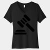 Women's Relaxed Jersey Short Sleeve V Neck Tee Thumbnail