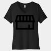 Women's Relaxed Jersey Short Sleeve V Neck Tee Thumbnail