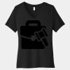 Women's Relaxed Jersey Short Sleeve V Neck Tee Thumbnail