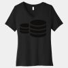 Women's Relaxed Jersey Short Sleeve V Neck Tee Thumbnail