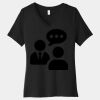 Women's Relaxed Jersey Short Sleeve V Neck Tee Thumbnail