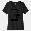 Women's Relaxed Jersey Short Sleeve V Neck Tee Thumbnail