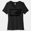 Women's Relaxed Jersey Short Sleeve V Neck Tee Thumbnail