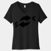 Women's Relaxed Jersey Short Sleeve V Neck Tee Thumbnail