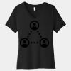 Women's Relaxed Jersey Short Sleeve V Neck Tee Thumbnail