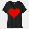 Women's Relaxed Jersey Short Sleeve V Neck Tee Thumbnail