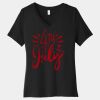 Women's Relaxed Jersey Short Sleeve V Neck Tee Thumbnail