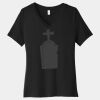 Women's Relaxed Jersey Short Sleeve V Neck Tee Thumbnail