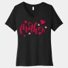 Women's Relaxed Jersey Short Sleeve V Neck Tee Thumbnail