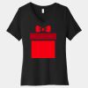 Women's Relaxed Jersey Short Sleeve V Neck Tee Thumbnail