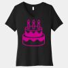 Women's Relaxed Jersey Short Sleeve V Neck Tee Thumbnail