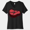 Women's Relaxed Jersey Short Sleeve V Neck Tee Thumbnail