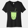 Women's Relaxed Jersey Short Sleeve V Neck Tee Thumbnail