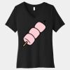 Women's Relaxed Jersey Short Sleeve V Neck Tee Thumbnail