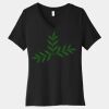 Women's Relaxed Jersey Short Sleeve V Neck Tee Thumbnail
