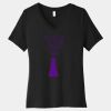Women's Relaxed Jersey Short Sleeve V Neck Tee Thumbnail