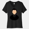 Women's Relaxed Jersey Short Sleeve V Neck Tee Thumbnail
