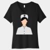 Women's Relaxed Jersey Short Sleeve V Neck Tee Thumbnail