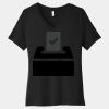 Women's Relaxed Jersey Short Sleeve V Neck Tee Thumbnail