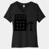 Women's Relaxed Jersey Short Sleeve V Neck Tee Thumbnail