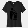 Women's Relaxed Jersey Short Sleeve V Neck Tee Thumbnail
