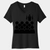 Women's Relaxed Jersey Short Sleeve V Neck Tee Thumbnail