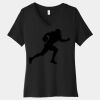 Women's Relaxed Jersey Short Sleeve V Neck Tee Thumbnail