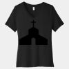 Women's Relaxed Jersey Short Sleeve V Neck Tee Thumbnail