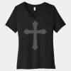 Women's Relaxed Jersey Short Sleeve V Neck Tee Thumbnail