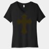 Women's Relaxed Jersey Short Sleeve V Neck Tee Thumbnail