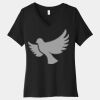 Women's Relaxed Jersey Short Sleeve V Neck Tee Thumbnail