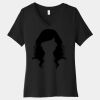 Women's Relaxed Jersey Short Sleeve V Neck Tee Thumbnail