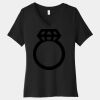 Women's Relaxed Jersey Short Sleeve V Neck Tee Thumbnail