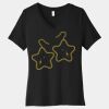 Women's Relaxed Jersey Short Sleeve V Neck Tee Thumbnail