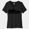 Women's Relaxed Jersey Short Sleeve V Neck Tee Thumbnail