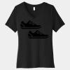 Women's Relaxed Jersey Short Sleeve V Neck Tee Thumbnail