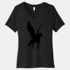 Women's Relaxed Jersey Short Sleeve V Neck Tee Thumbnail