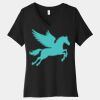Women's Relaxed Jersey Short Sleeve V Neck Tee Thumbnail