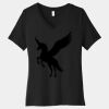 Women's Relaxed Jersey Short Sleeve V Neck Tee Thumbnail