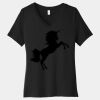 Women's Relaxed Jersey Short Sleeve V Neck Tee Thumbnail
