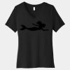 Women's Relaxed Jersey Short Sleeve V Neck Tee Thumbnail