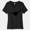 Women's Relaxed Jersey Short Sleeve V Neck Tee Thumbnail