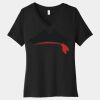 Women's Relaxed Jersey Short Sleeve V Neck Tee Thumbnail