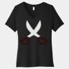 Women's Relaxed Jersey Short Sleeve V Neck Tee Thumbnail