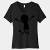 Women's Relaxed Jersey Short Sleeve V Neck Tee Thumbnail