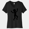 Women's Relaxed Jersey Short Sleeve V Neck Tee Thumbnail