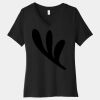 Women's Relaxed Jersey Short Sleeve V Neck Tee Thumbnail