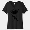 Women's Relaxed Jersey Short Sleeve V Neck Tee Thumbnail